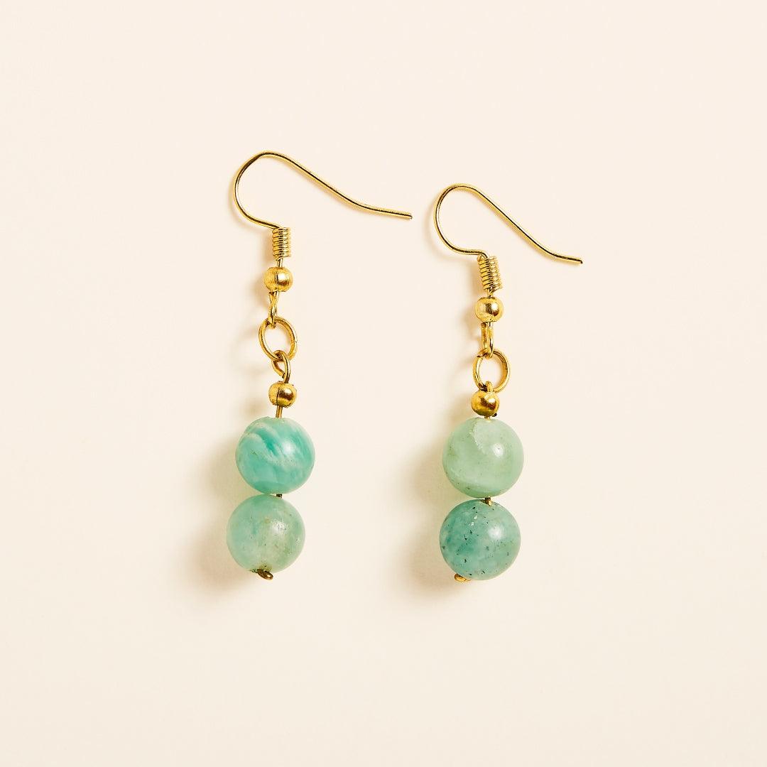 Boucles d'Oreilles Amazonite