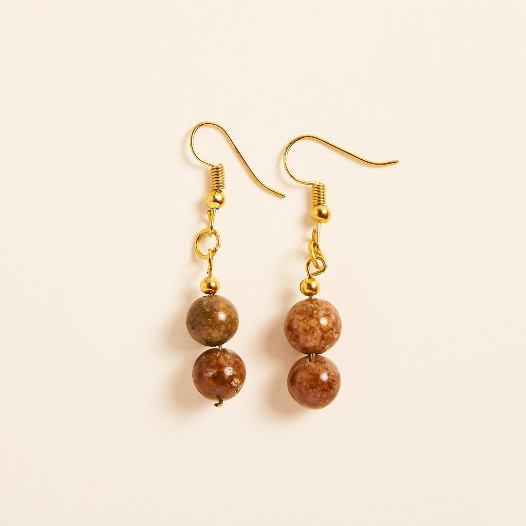 Boucles d'Oreilles Calcédoine