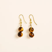 Boucles d'Oreilles Oeil de Tigre