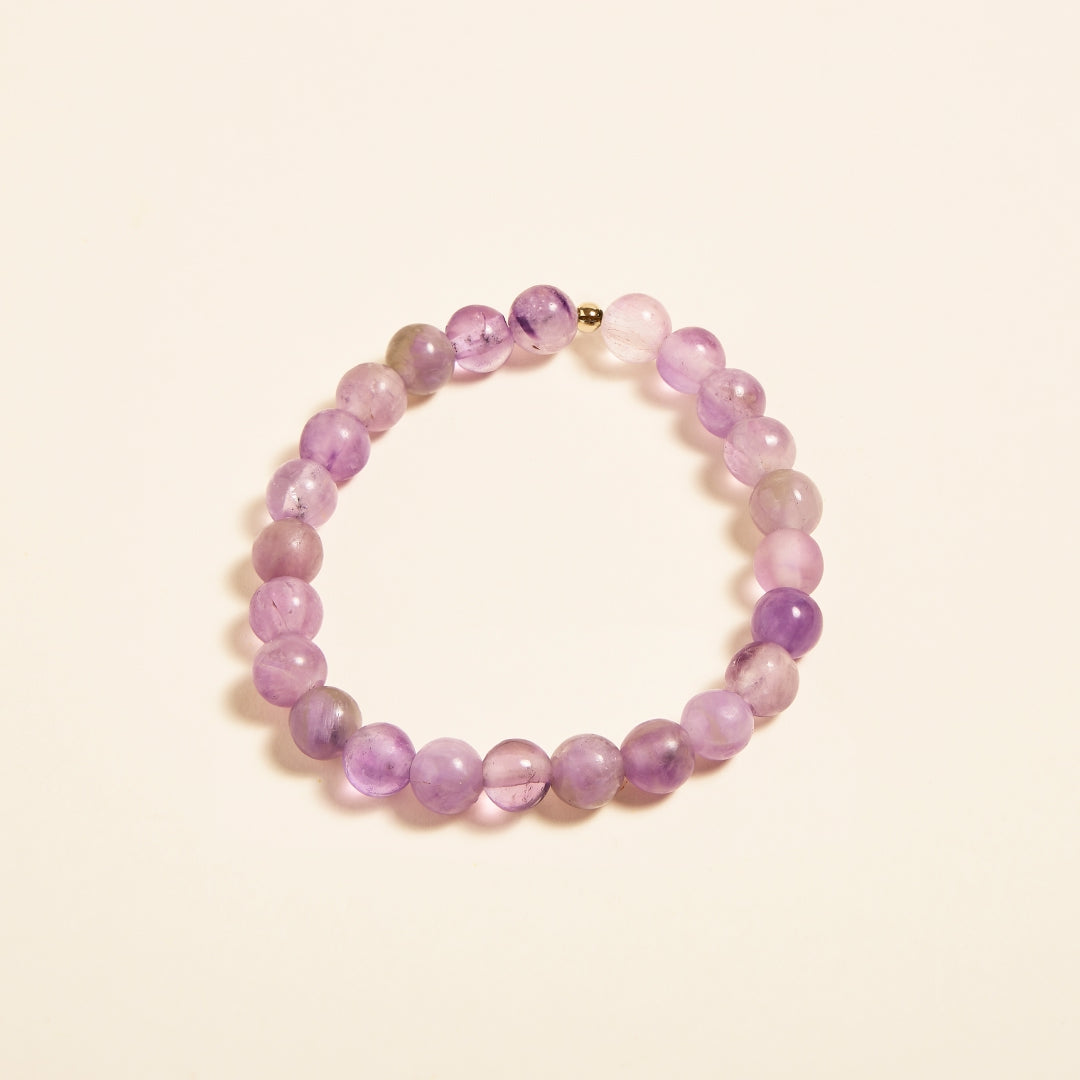 Bracelet Améthyste en Perles