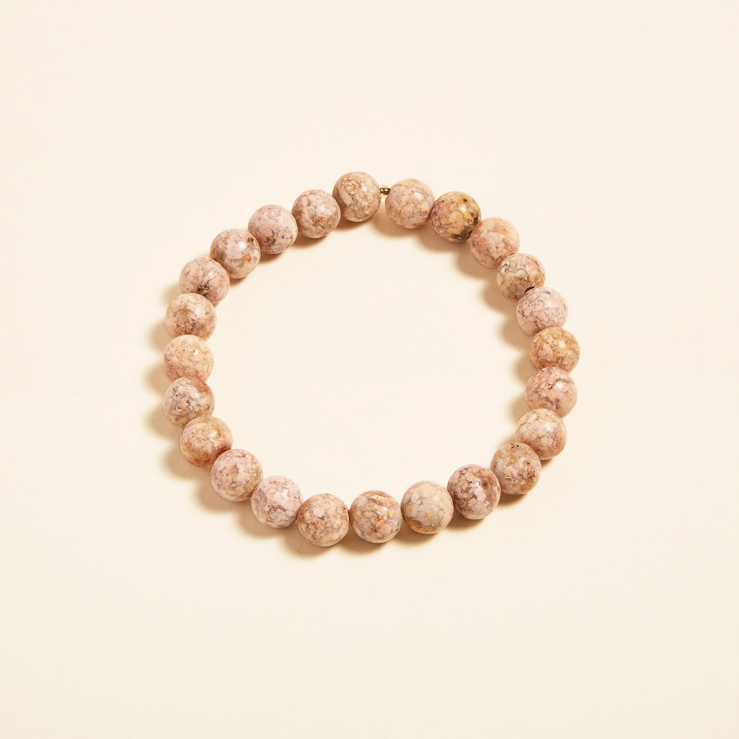 Bracelet Calcédoine en Perles