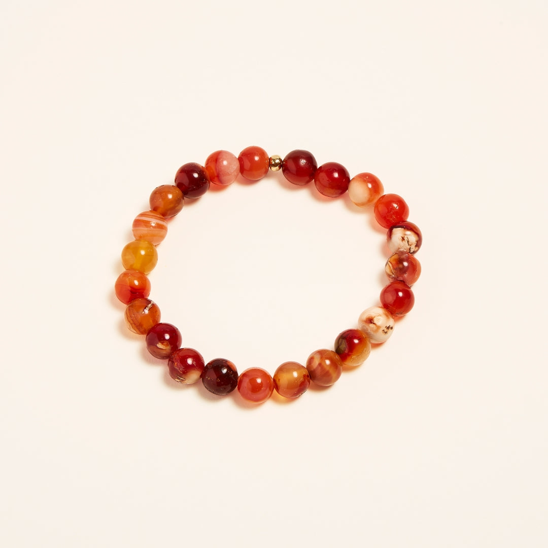 Bracelet Cornaline en Perles