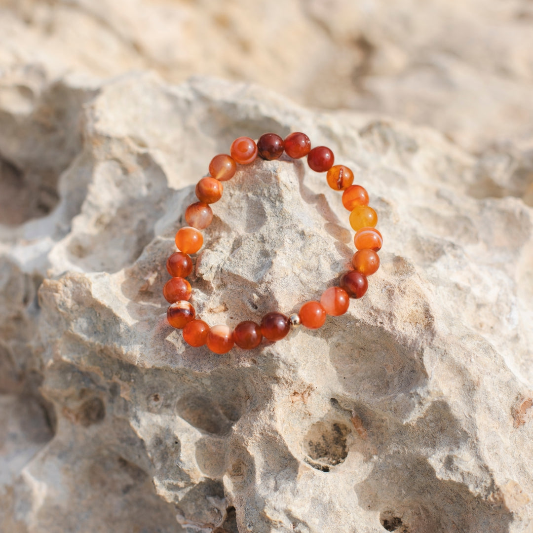 Bracelet Cornaline en Perles