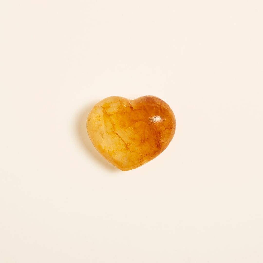 Pierre Cœur Quartz Hématoïde x1