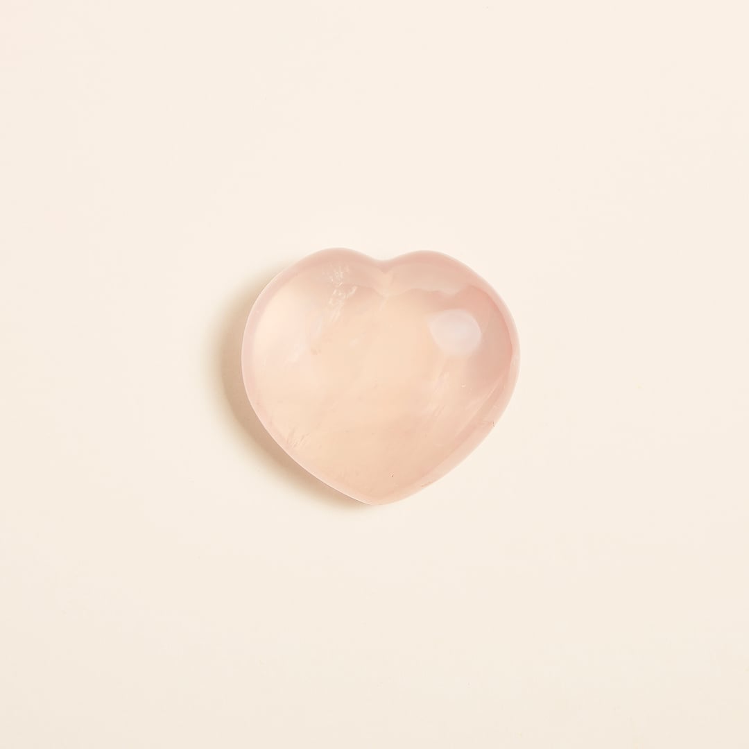 Pierre Cœur Quartz Rose x1