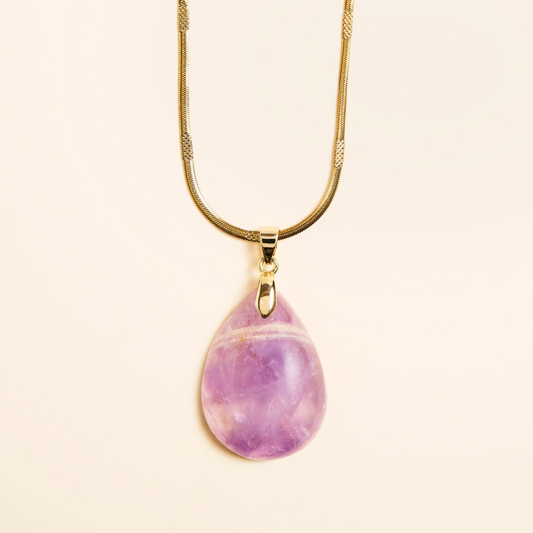 Collier avec Pendentif Améthyste