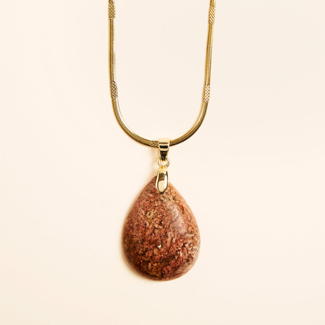 Collier avec Pendentif Calcédoine