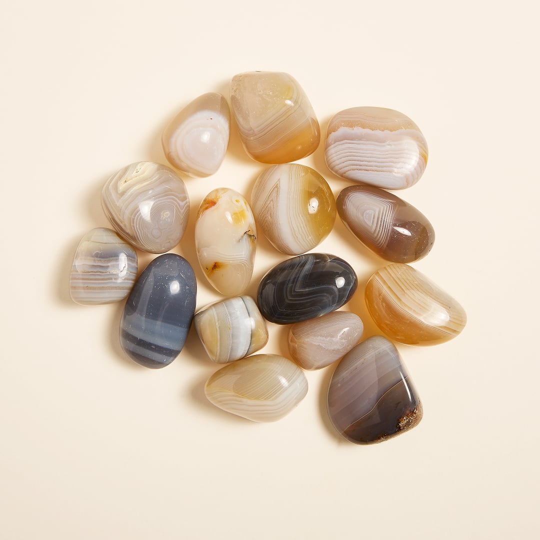 Pierre Roulée Agate Rubanée x1