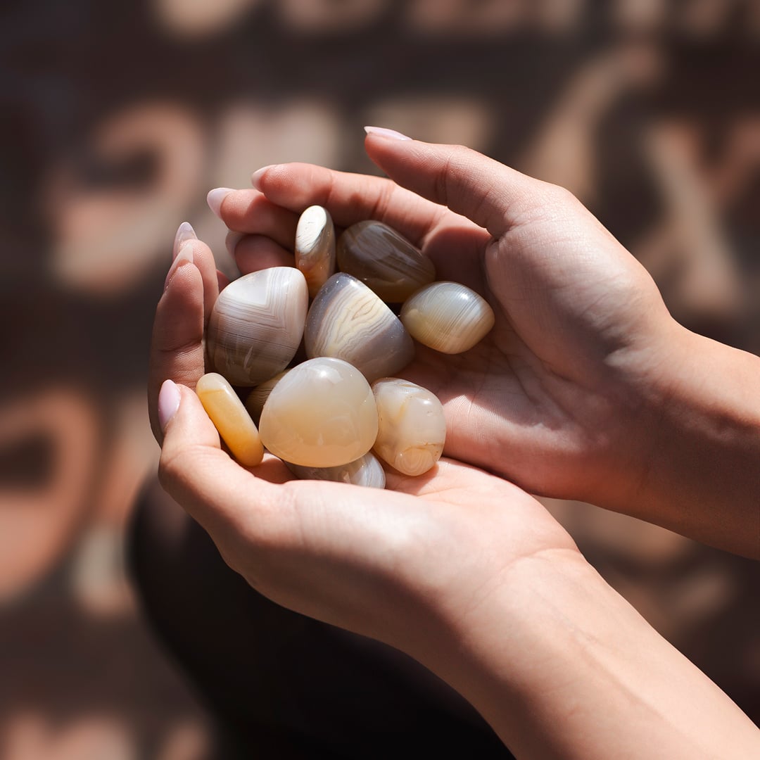 Pierre Roulée Agate Rubanée x1
