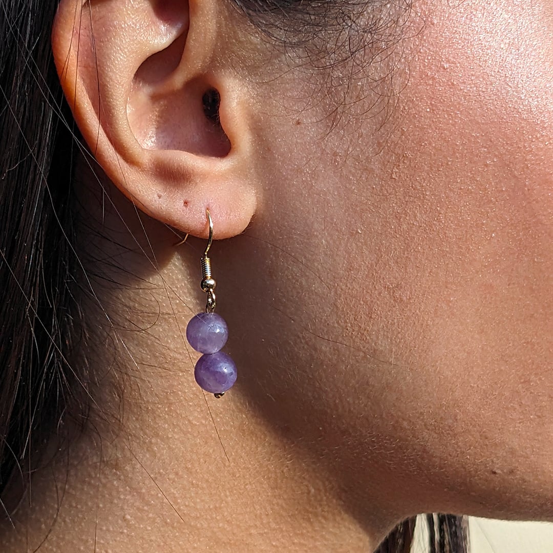 Boucles d'Oreilles Améthyste