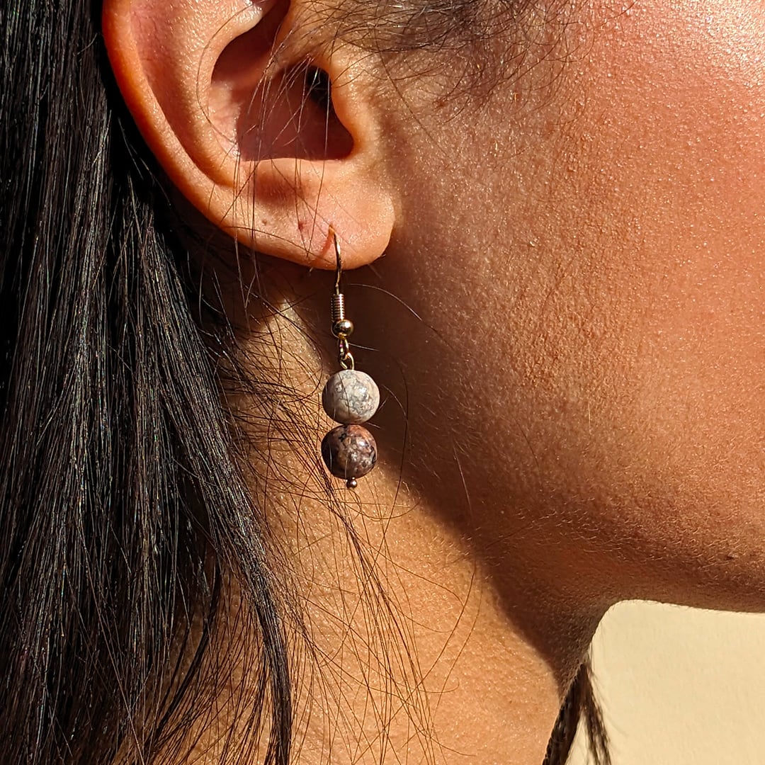 Boucles d'Oreilles Calcédoine