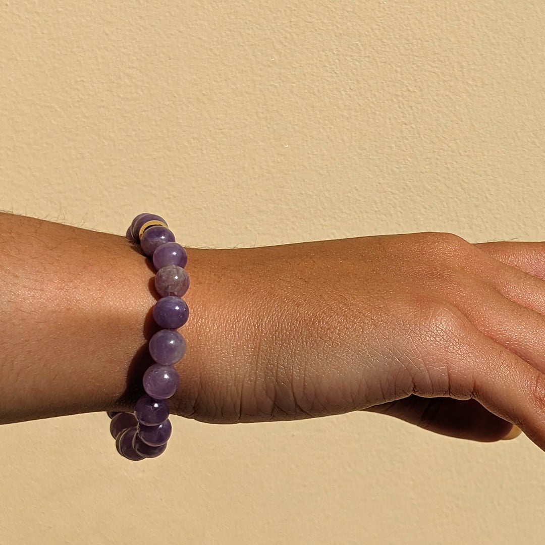 Bracelet Améthyste en Perles