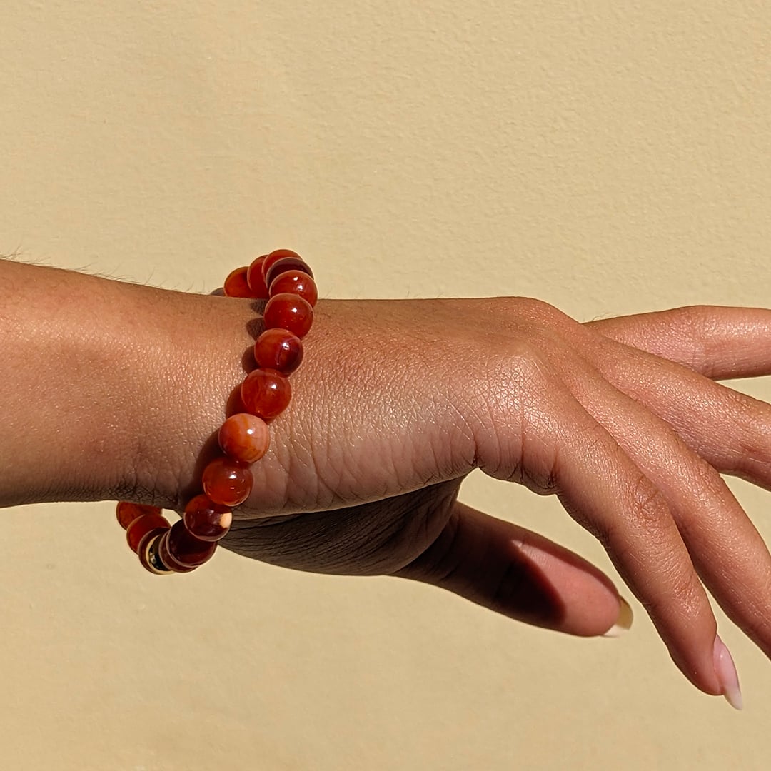 Bracelet Cornaline en Perles