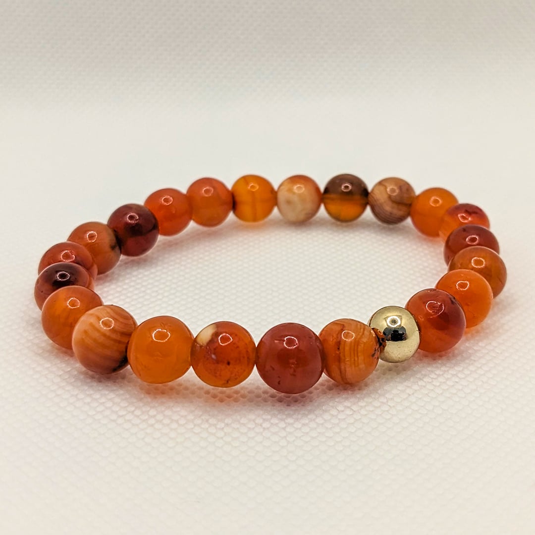 Bracelet Cornaline en Perles