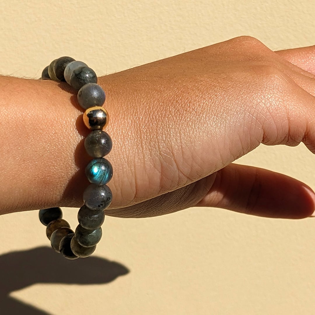 Bracelet Labradorite en Perles