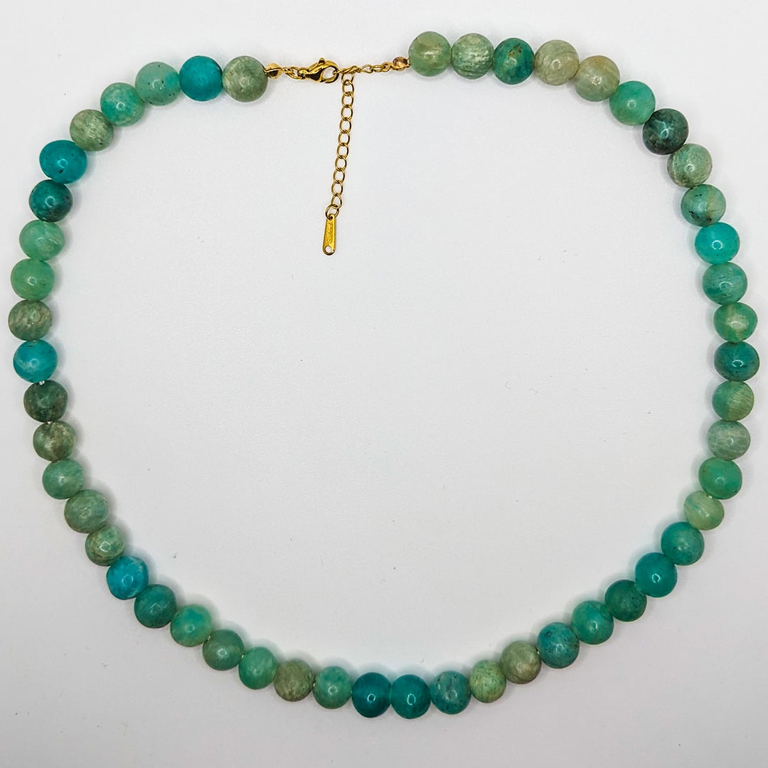 Collier Amazonite en Perles