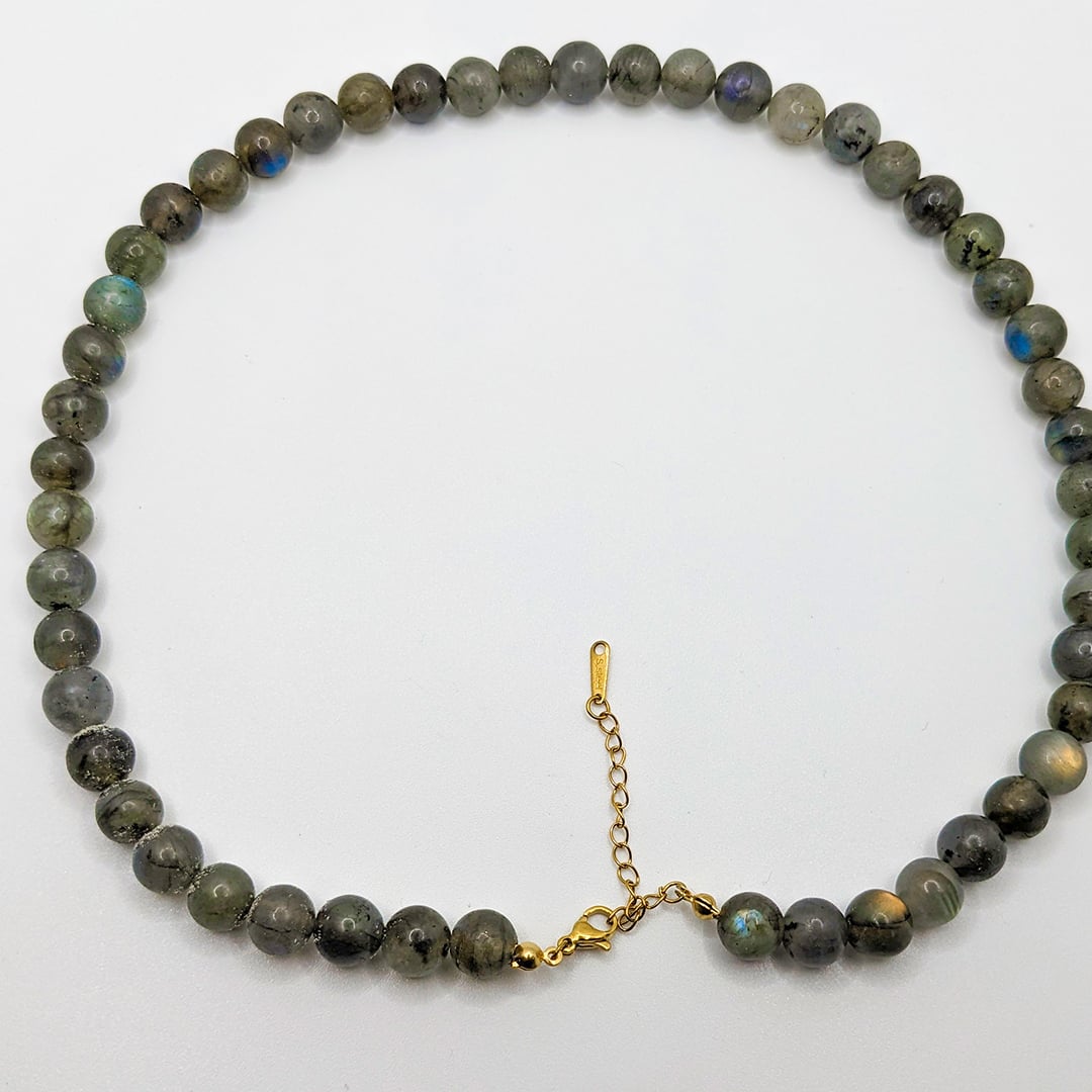Collier Labradorite en Perles